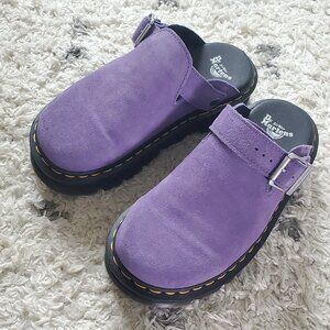 Doc Marten's Purple ZebZag clog shoe